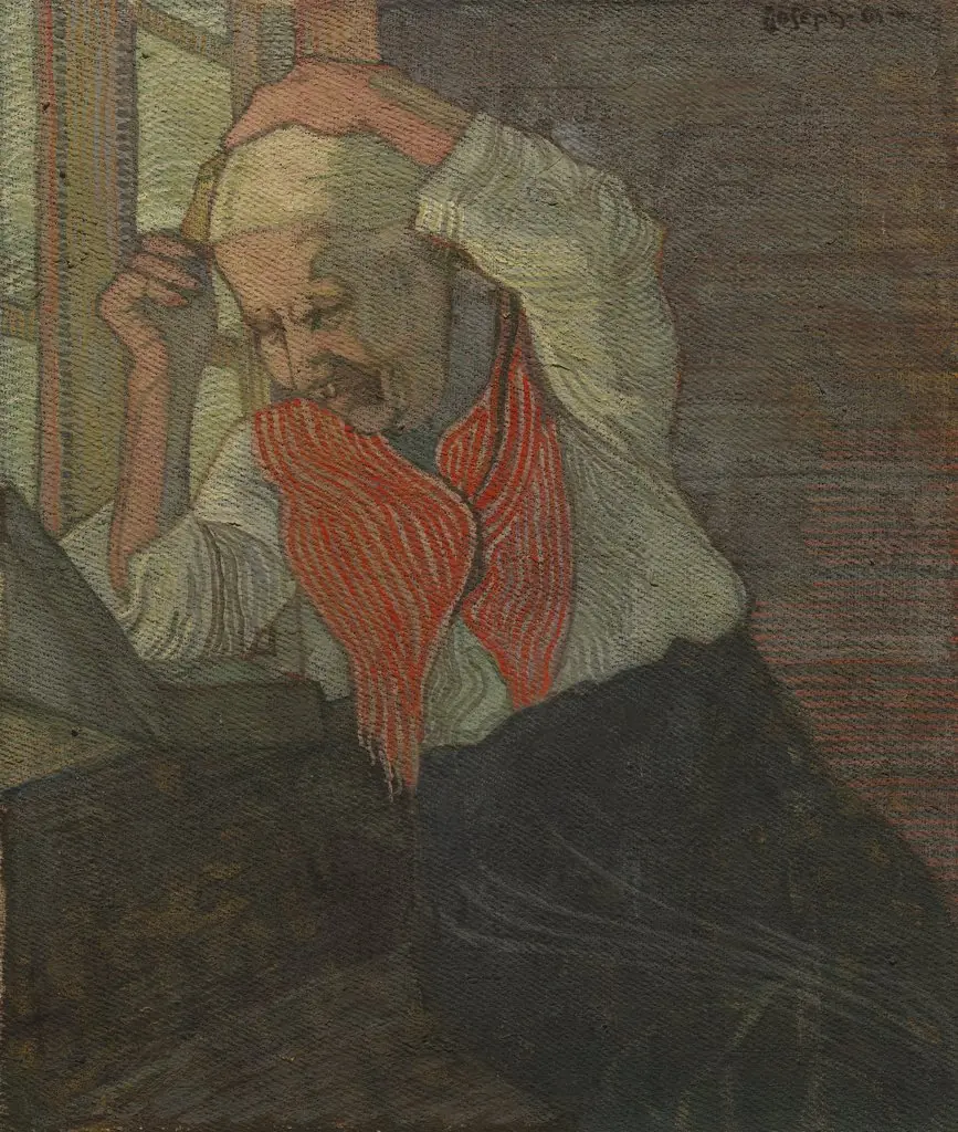 Woman Combing her Hair, by Joseph Alanen