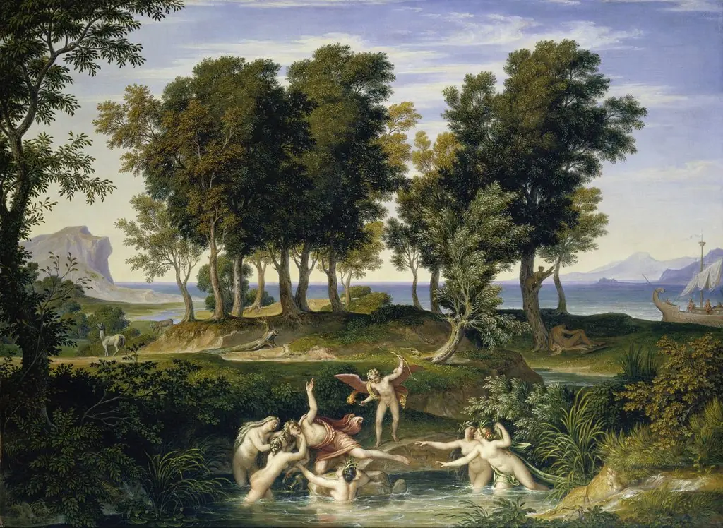 Landscape with the Rape of Hylas, by Joseph Anton Koch