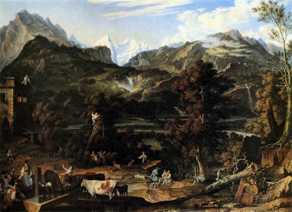 The Upland near Bern, by Joseph Anton Koch