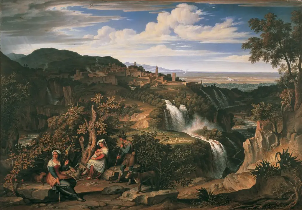 The Waterfalls of Tivoli near Rome, by Joseph Anton Koch