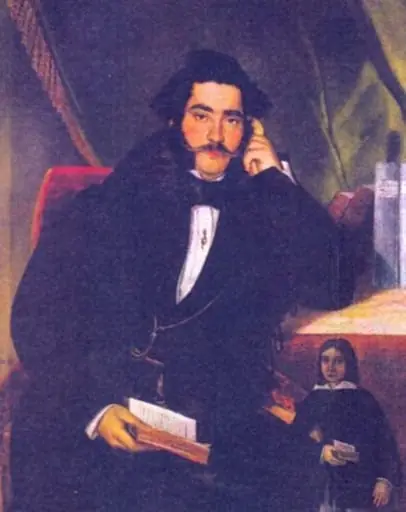 Portret de bărbat, by Joseph August Schöefft