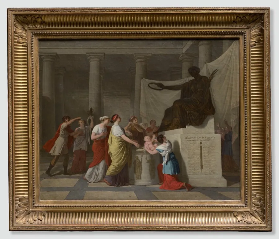 Le Dévouement des Citoyennes de Paris (The Dedication of the Citizens of Paris), by Joseph-Benoît Suvée, unspecified, 1794