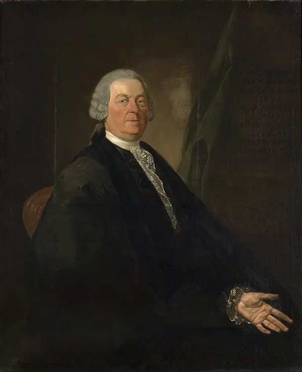 Portret van Joseph Adriaan le Bailly, by Joseph-Benoît Suvée