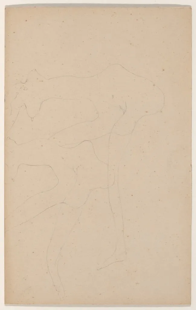 Untitled, by Joseph Beuys, graphite, 1958