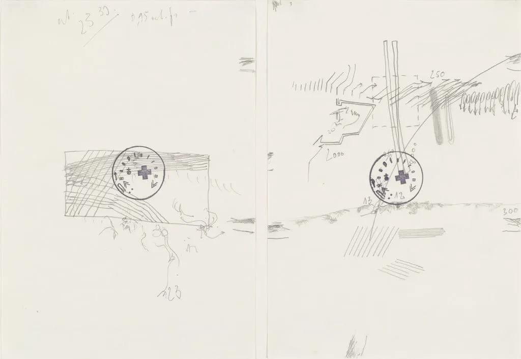 Untitled, by Joseph Beuys, graphite, 1964
