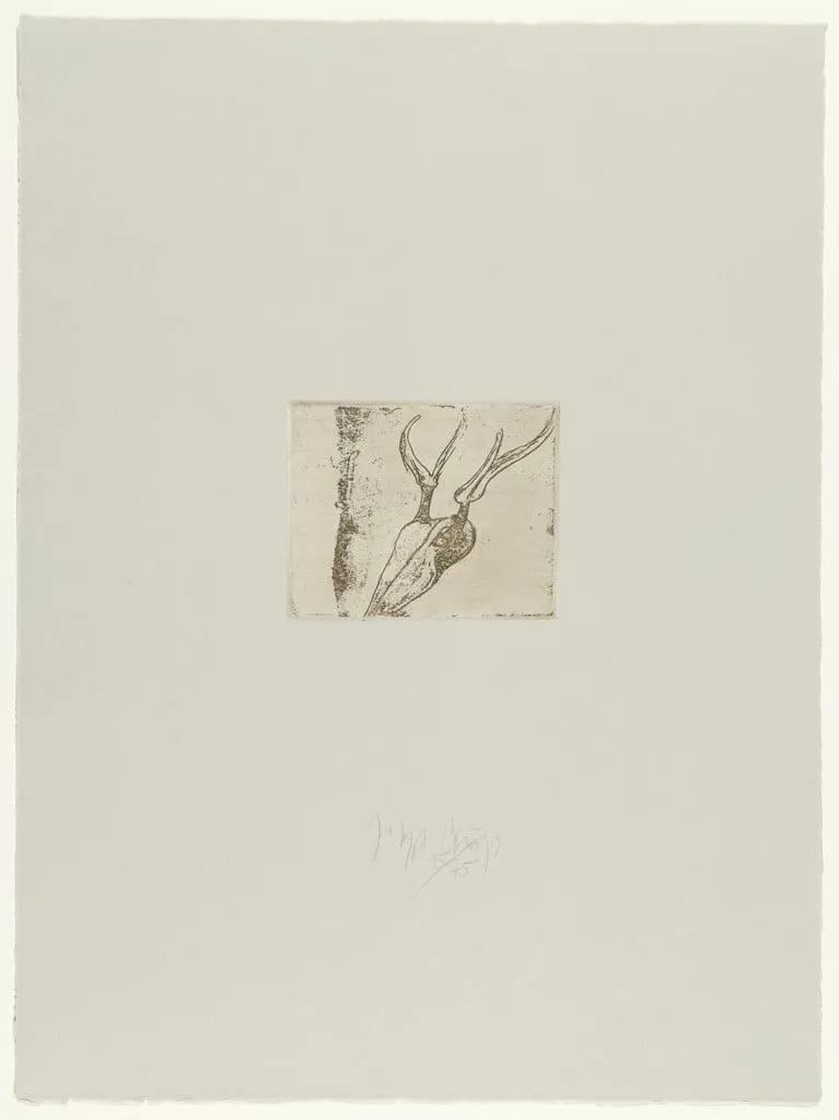 Untitled, by Joseph Beuys, ink, 1985