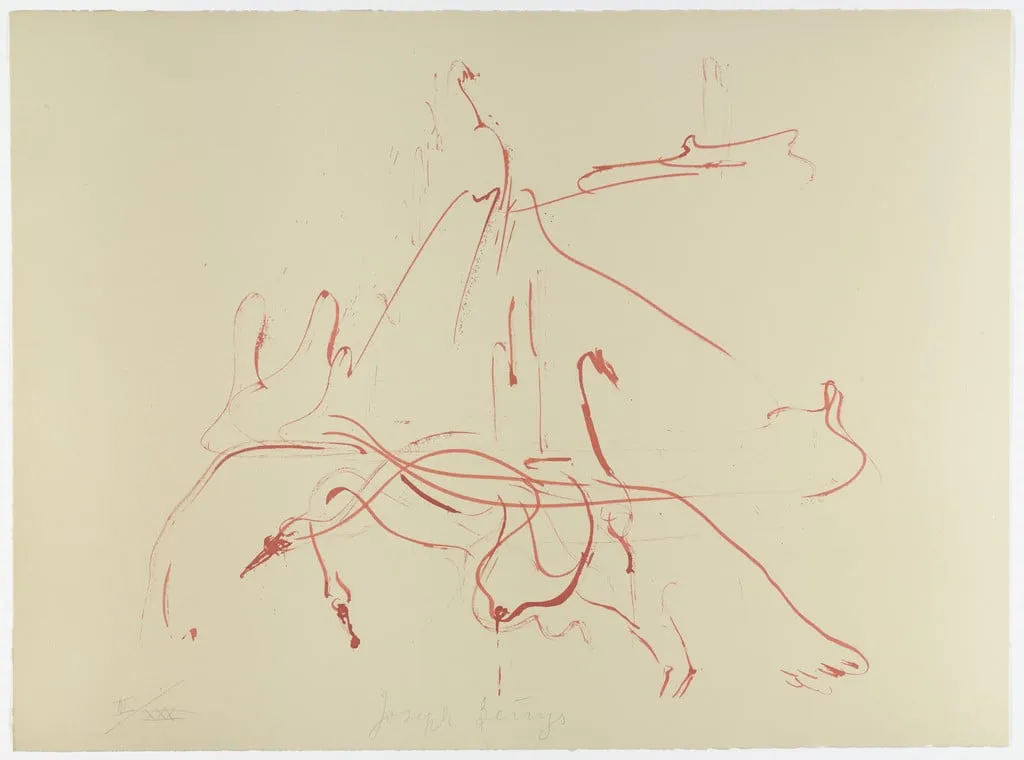 Untitled, by Joseph Beuys, ink, 1973
