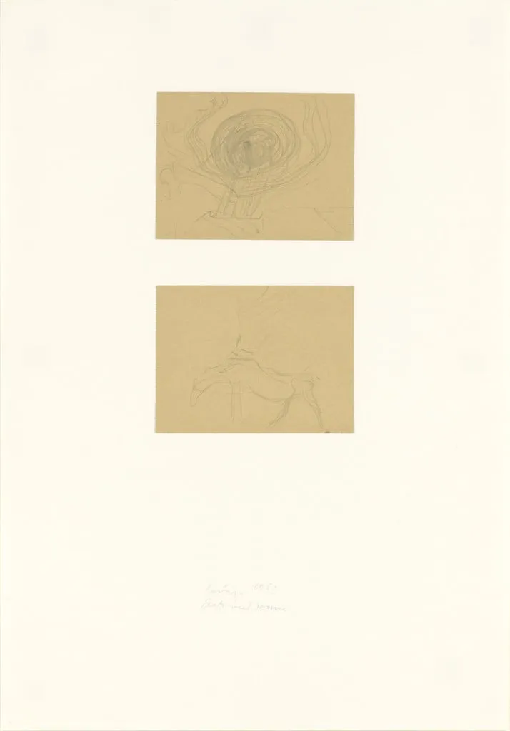 Untitled, by Joseph Beuys, graphite, 1952