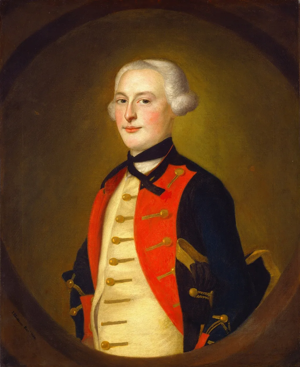 A Military Officer, by Joseph Blackburn, oil, 1756