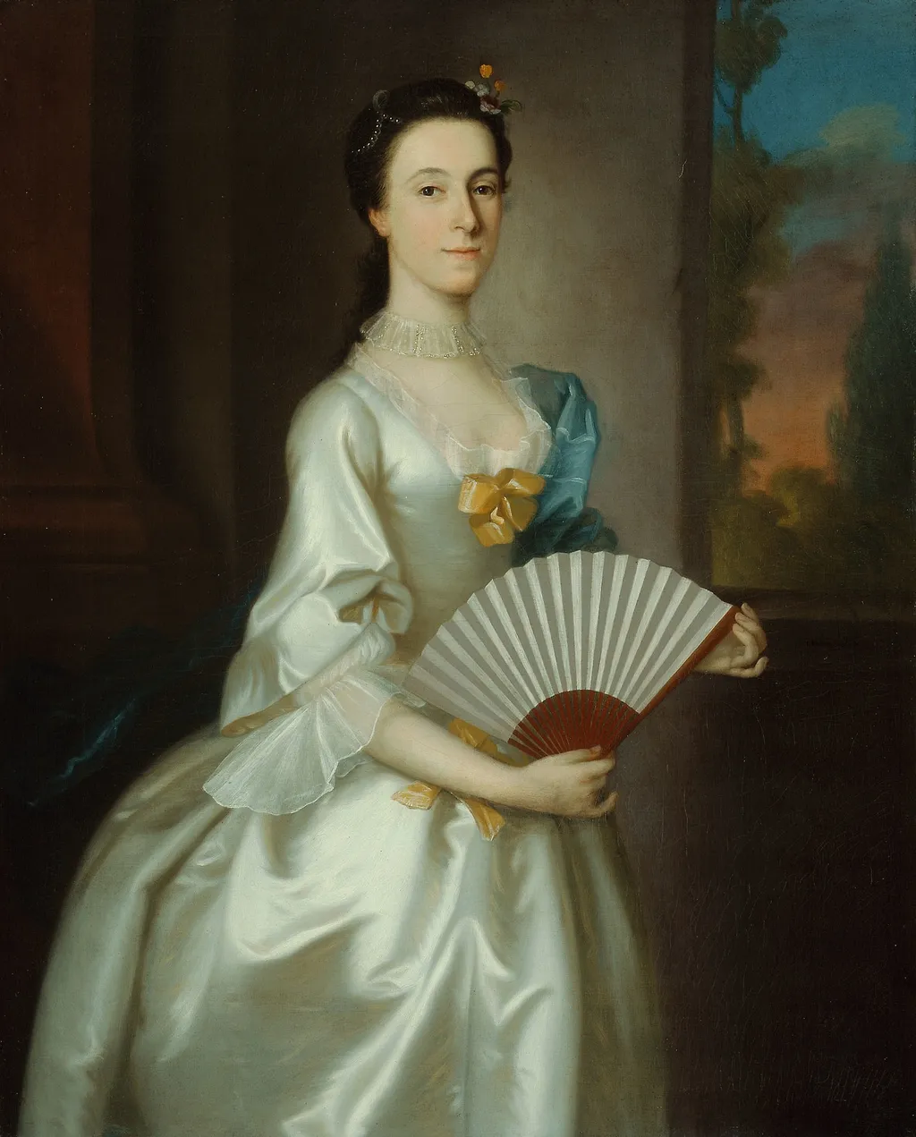 Abigail Chesebrough (Mrs. Alexander Grant), by Joseph Blackburn, oil, 1754