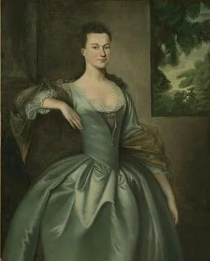 Mrs. Joseph Blaney (Abigail Browne)., by Joseph Blackburn, oil, 1757