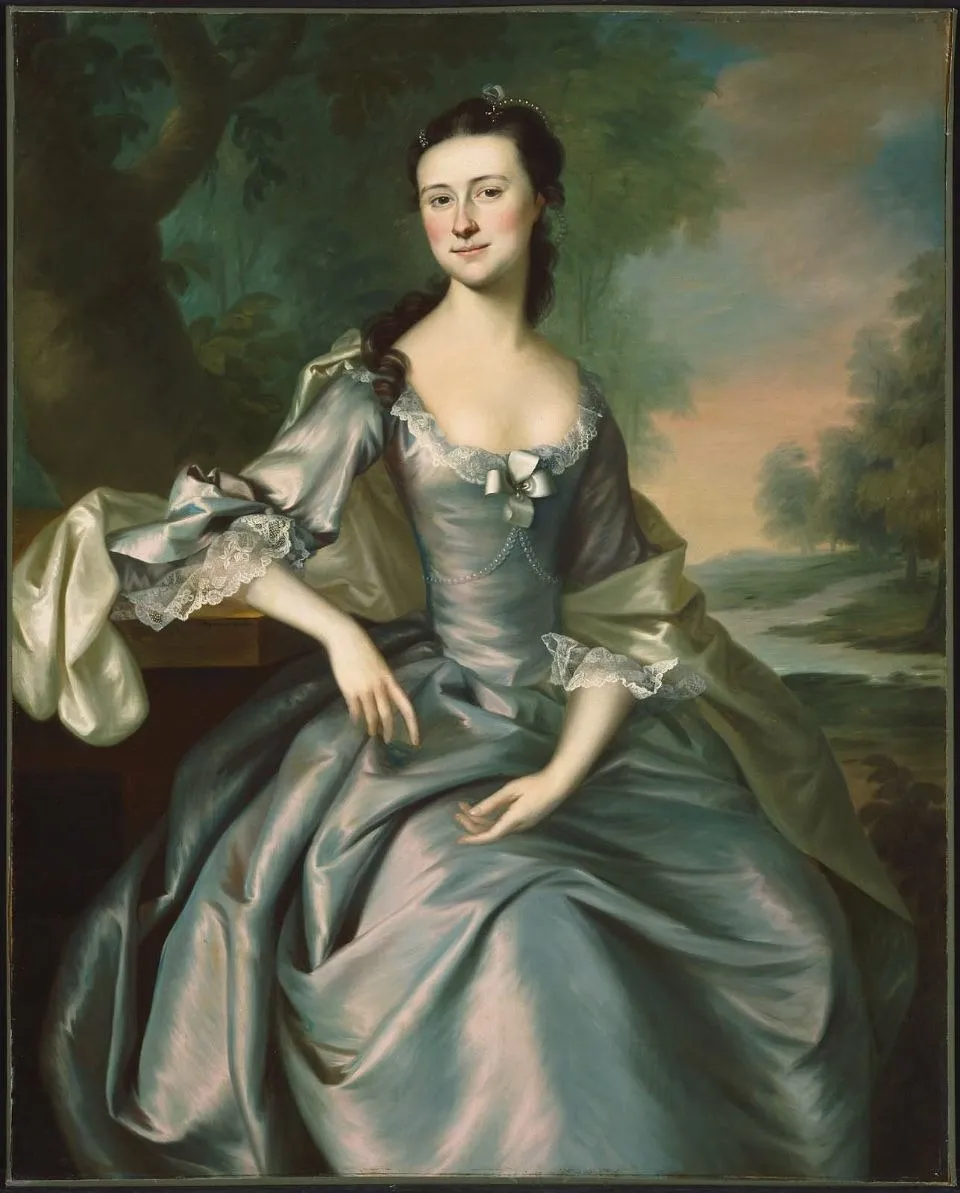 Susan Apthorp (Mrs. Thomas Bulfinch), by Joseph Blackburn, oil, 1757