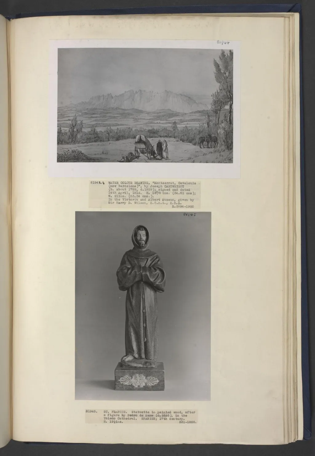 Montserrat, Catalonia, by Joseph Cartwright, 1814