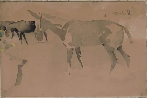Donkeys, by Joseph Crawhall