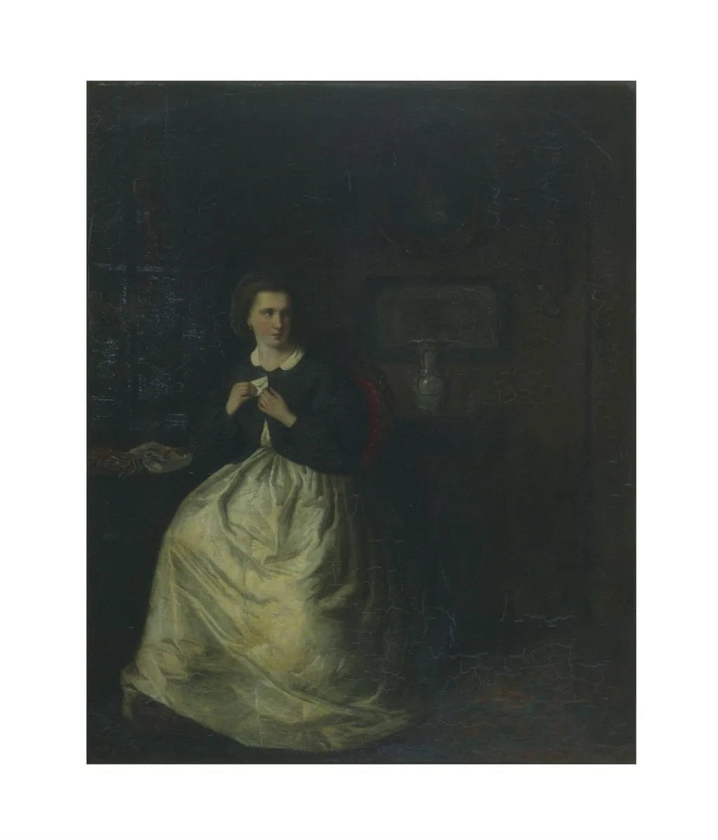 The Billet Doux, by Joseph de Groot, oil, 1867
