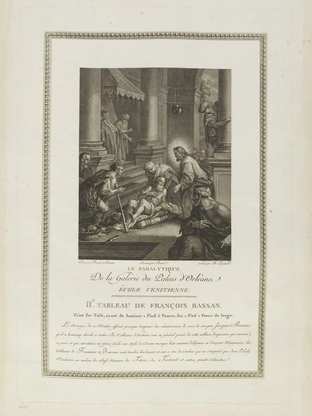 Christ Healing the Paralytic, by Joseph de Longeuil, 1750