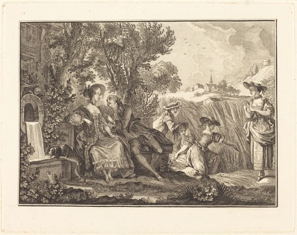 L'ete, by Joseph de Longueil, ink, 1761