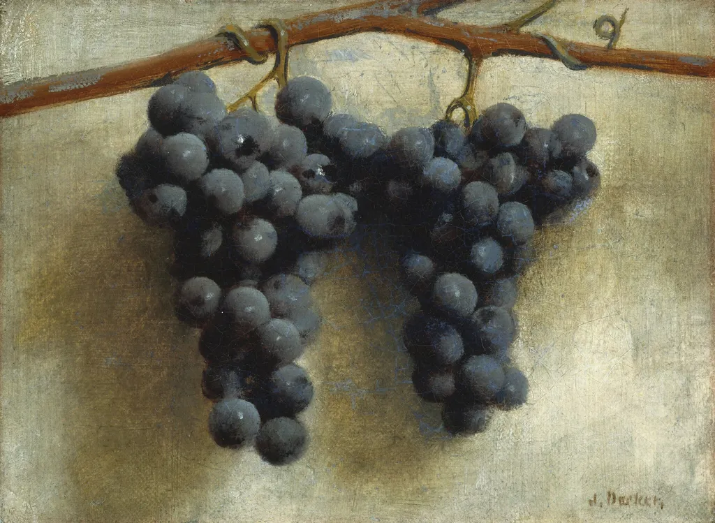 Grapes, by Joseph Decker, oil, 1892
