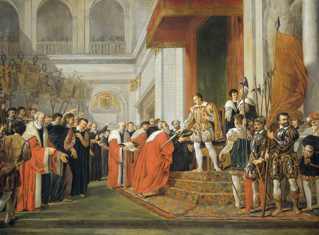 The Union of Utrecht, by Joseph-Denis Odevaere, oil, 1822