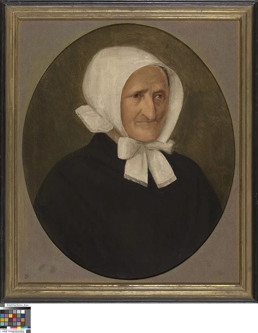 Portret van een vrouw, by Joseph Dinnewet, oil, 1827