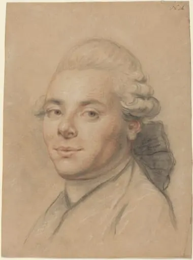 Head of a Gentleman [recto], by Joseph Ducreux