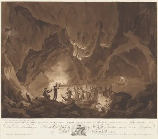 Boating Party in an Underground Cave, by Joseph Fischer