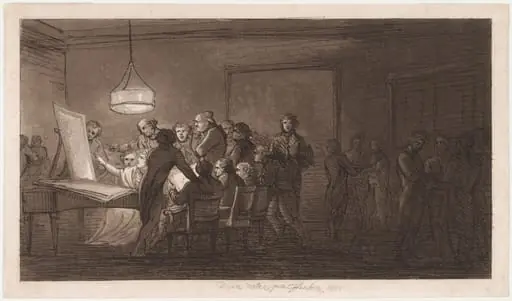 Evening Gathering in the Palais Fries, by Joseph Fischer