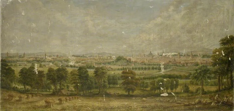 View of Oxford from above Ferry Hinksey, by Joseph Fisher, oil