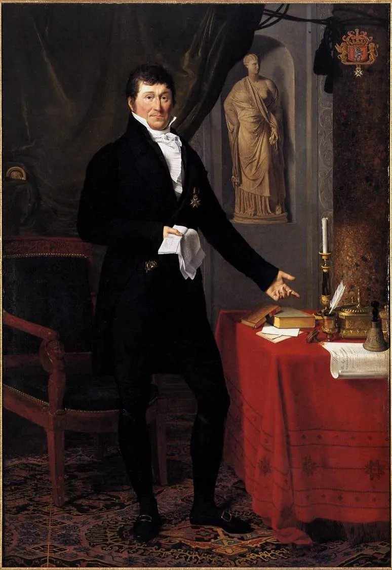 Portrait of Charles-Louis Baron de Keverberg de Kessel, by Joseph-François Ducq, oil, 1818