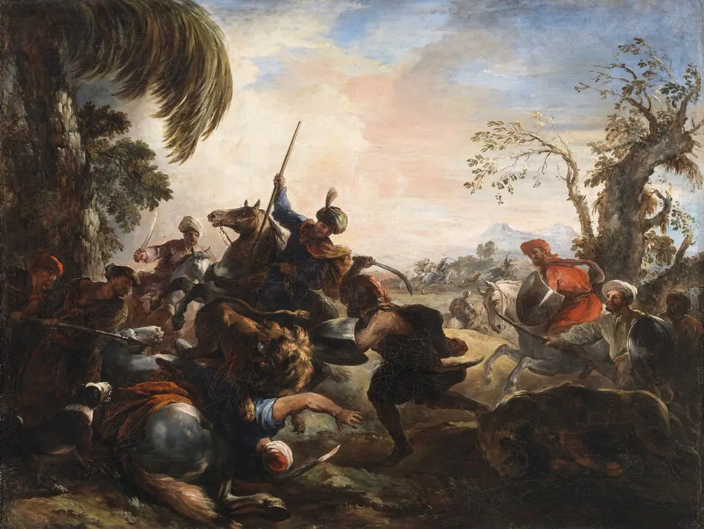 Lion Hunt, by Joseph François Parrocel