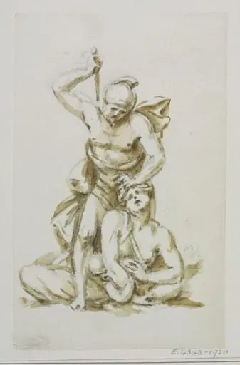 Unidentified design, sculpture, by Joseph Frans Nollekens