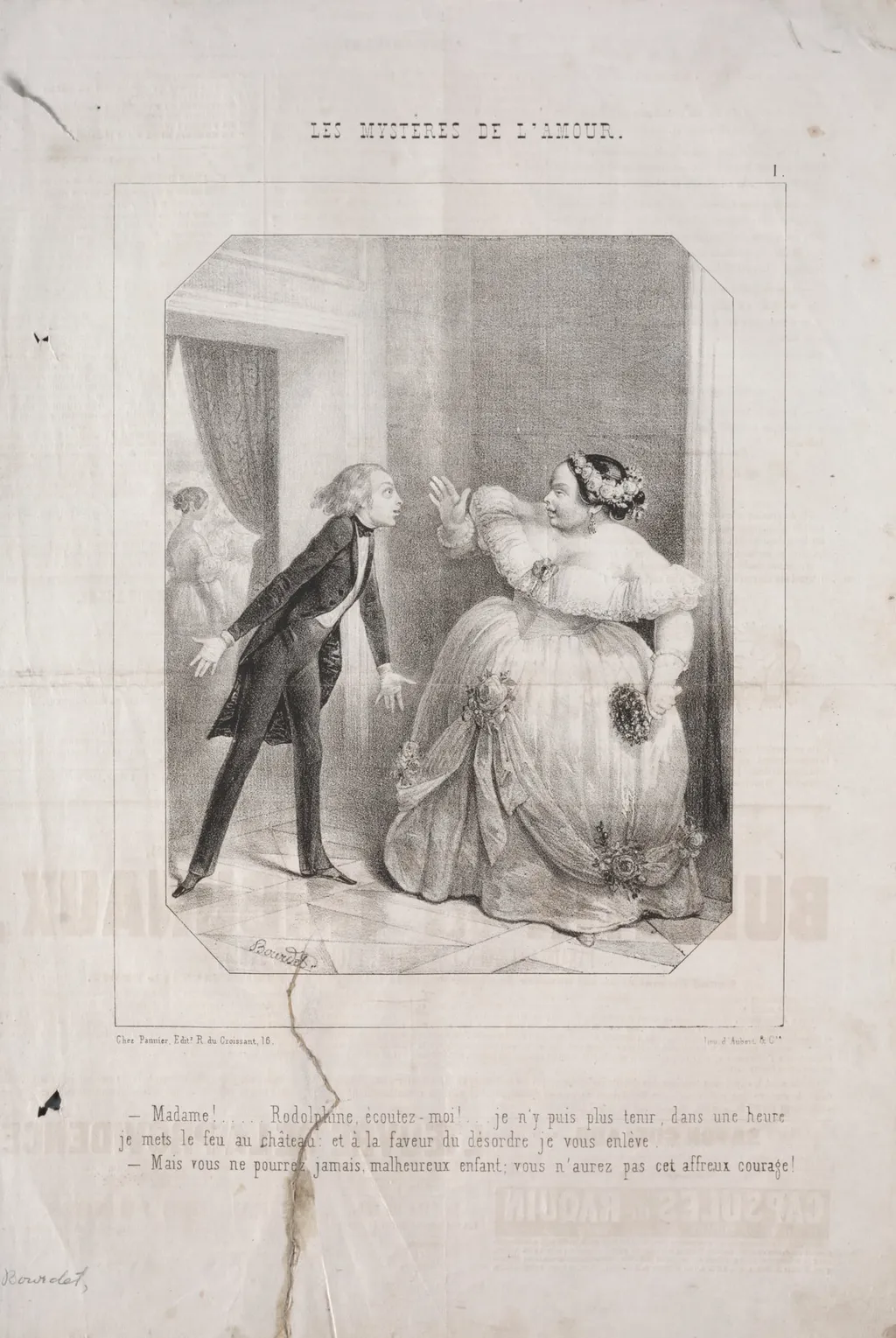 Les Mystères de l'amour: No. 1, by Joseph Guillaume Bourdet, 1843