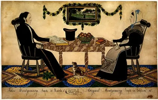 John and Abigail Montgomery, by Joseph H. Davis