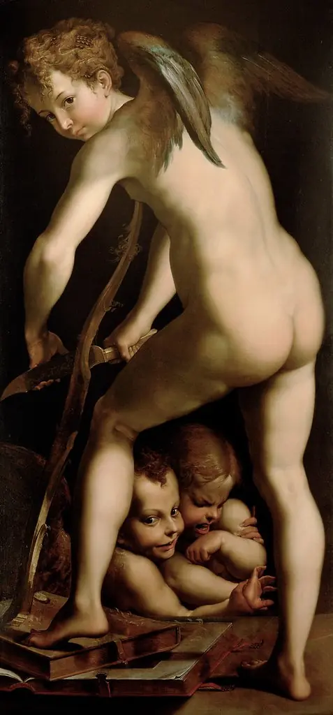 Bogenschnitzender Amor, by Joseph Heintz the Elder