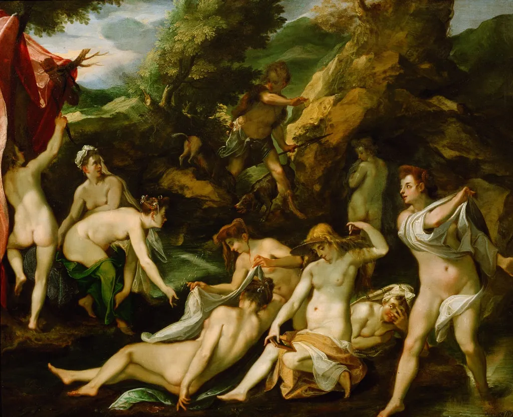 Diana and Actaeon, by Joseph Heintz the Elder, unspecified, 1596