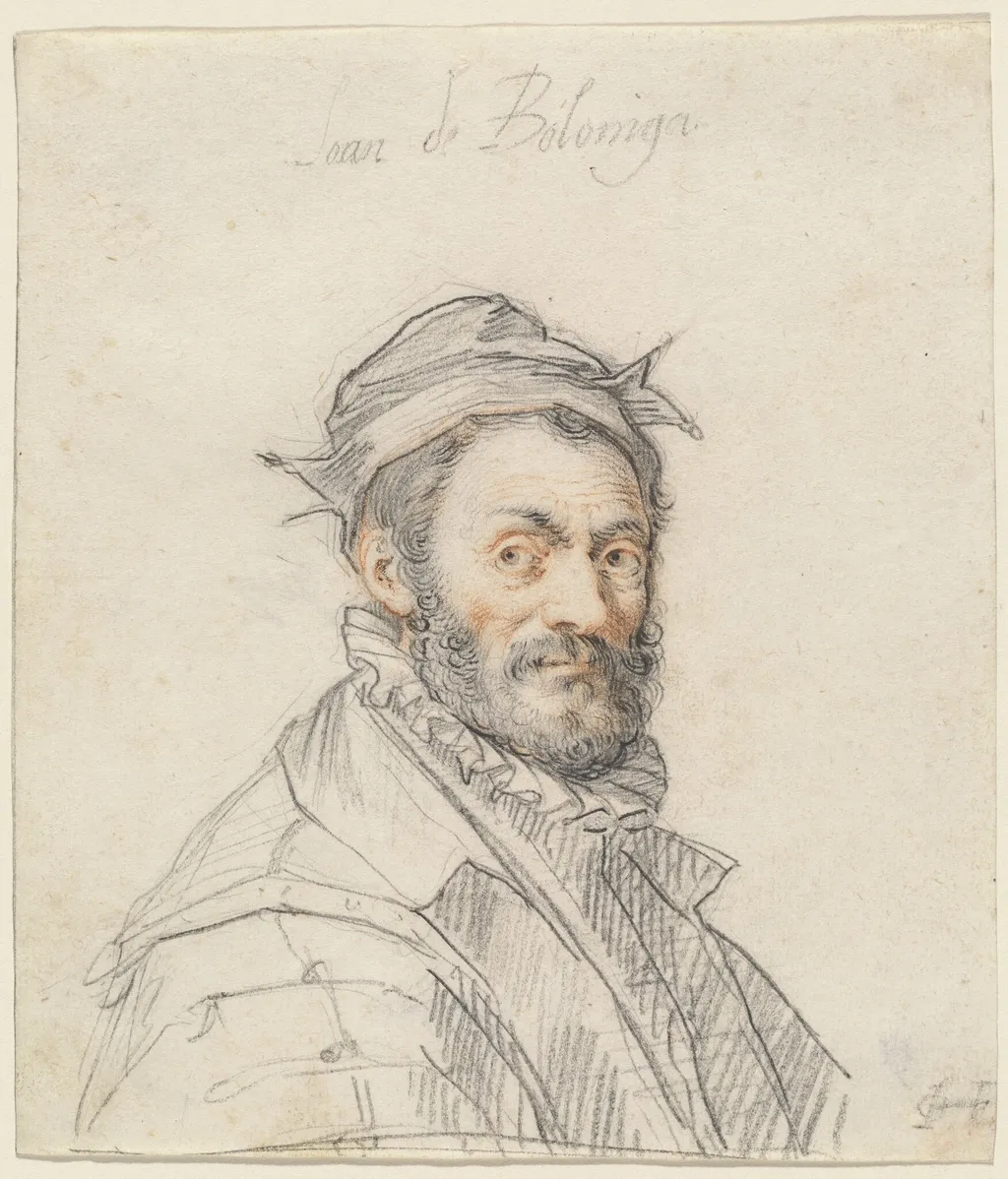 Giovanni da Bologna, by Joseph Heintz the Elder, chalk, 1587