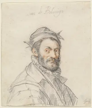 Giovanni da Bologna, by Joseph Heintz the Elder, 1587