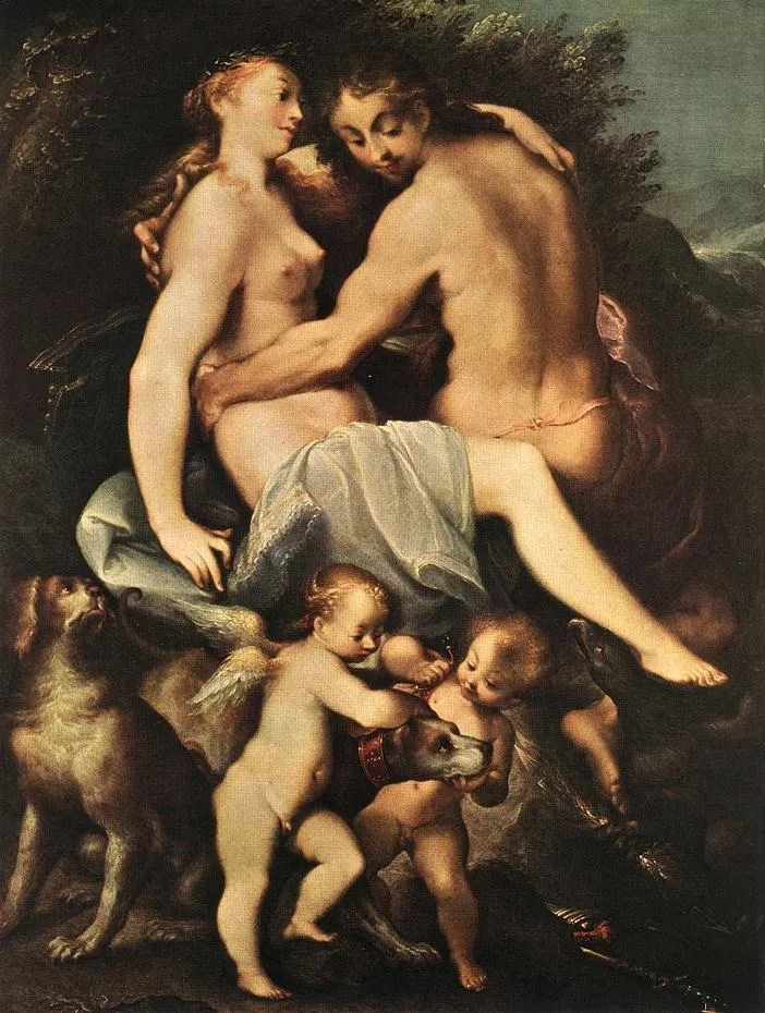 Zeus and Kallisto, by Joseph Heintz the Elder, unspecified, 1550