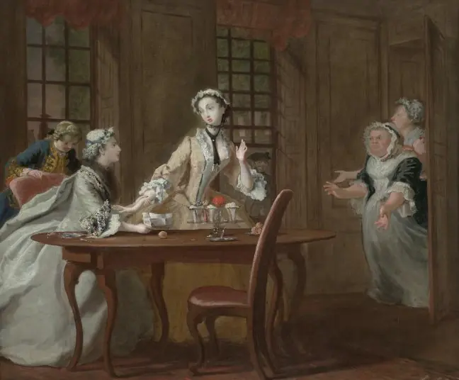 Pamela and Lady Davers, by Joseph Highmore