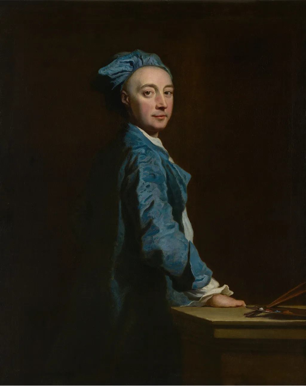 Self-portrait, by Joseph Highmore, oil, 1740