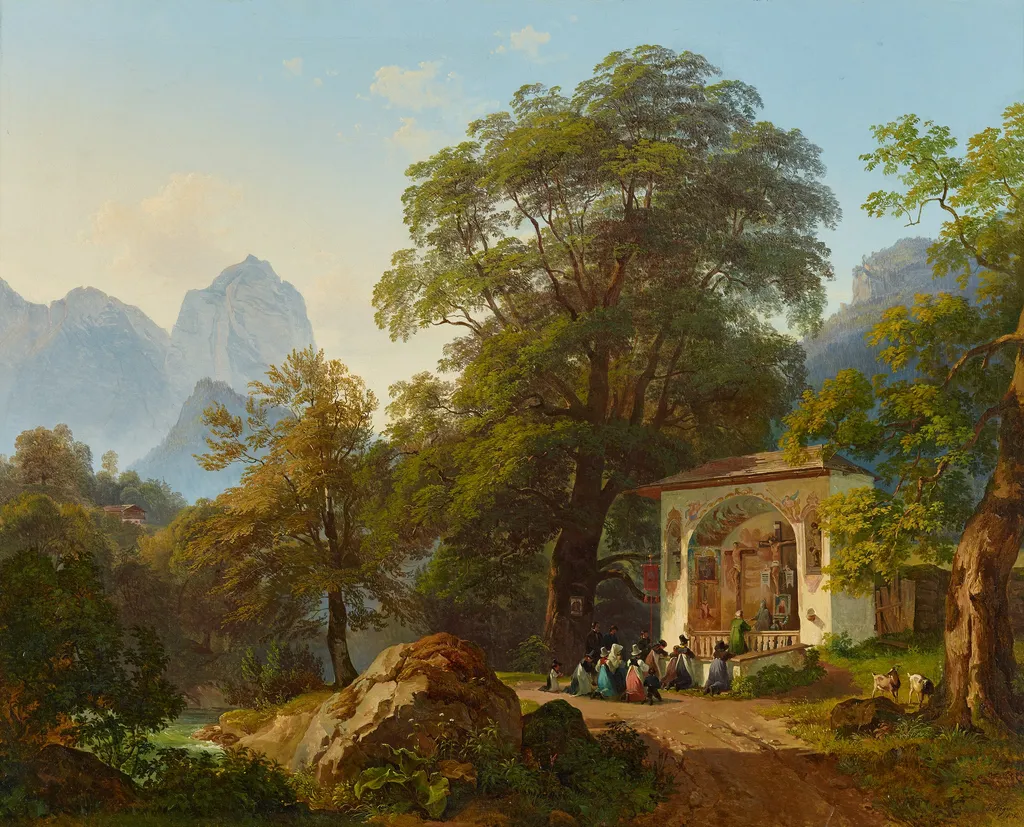 Waldkapelle, by Joseph Höger, oil, 1835