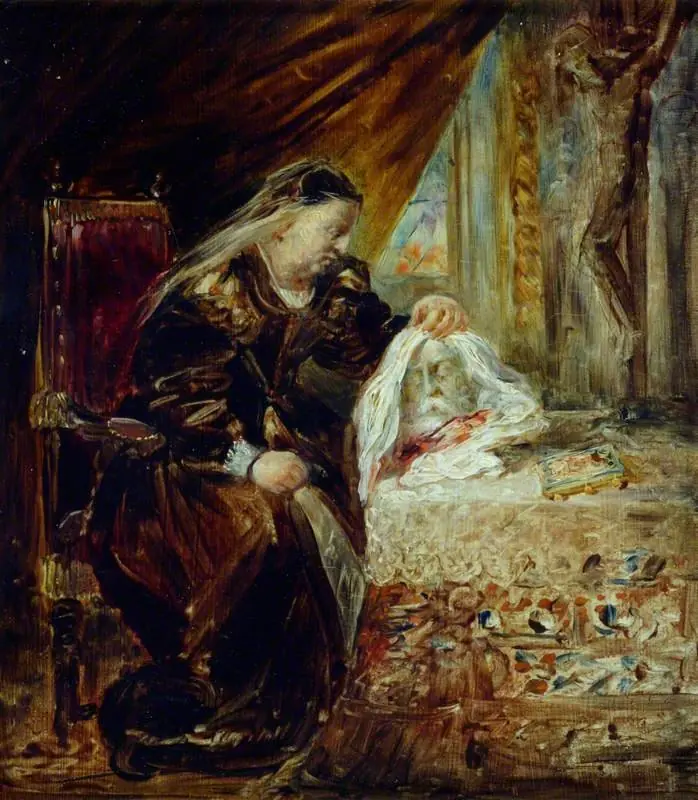 Catherine de Médicis with the Head of Coligny, by Joseph Hornung