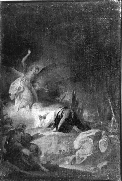Christ on the Mount of Olives ("Christus am Ölberg"), by Joseph Huber, unspecified