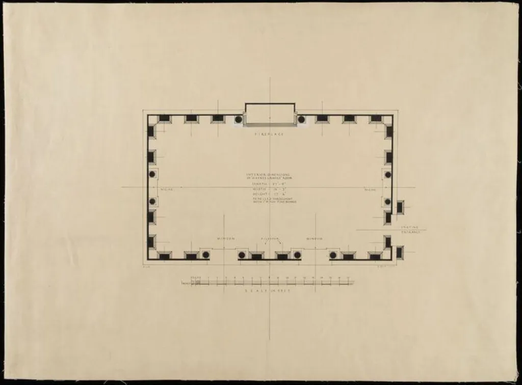 Plan of room., by Joseph Jago, 1932