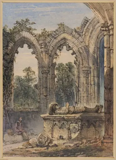 Ruined Chapel Near St Omer, Northern France, by Joseph John Jenkins