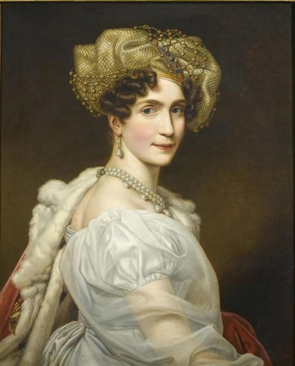 Augusta of Bavaria, Duchess of Leuchtenberg, by Joseph Karl Stieler, oil, 1829