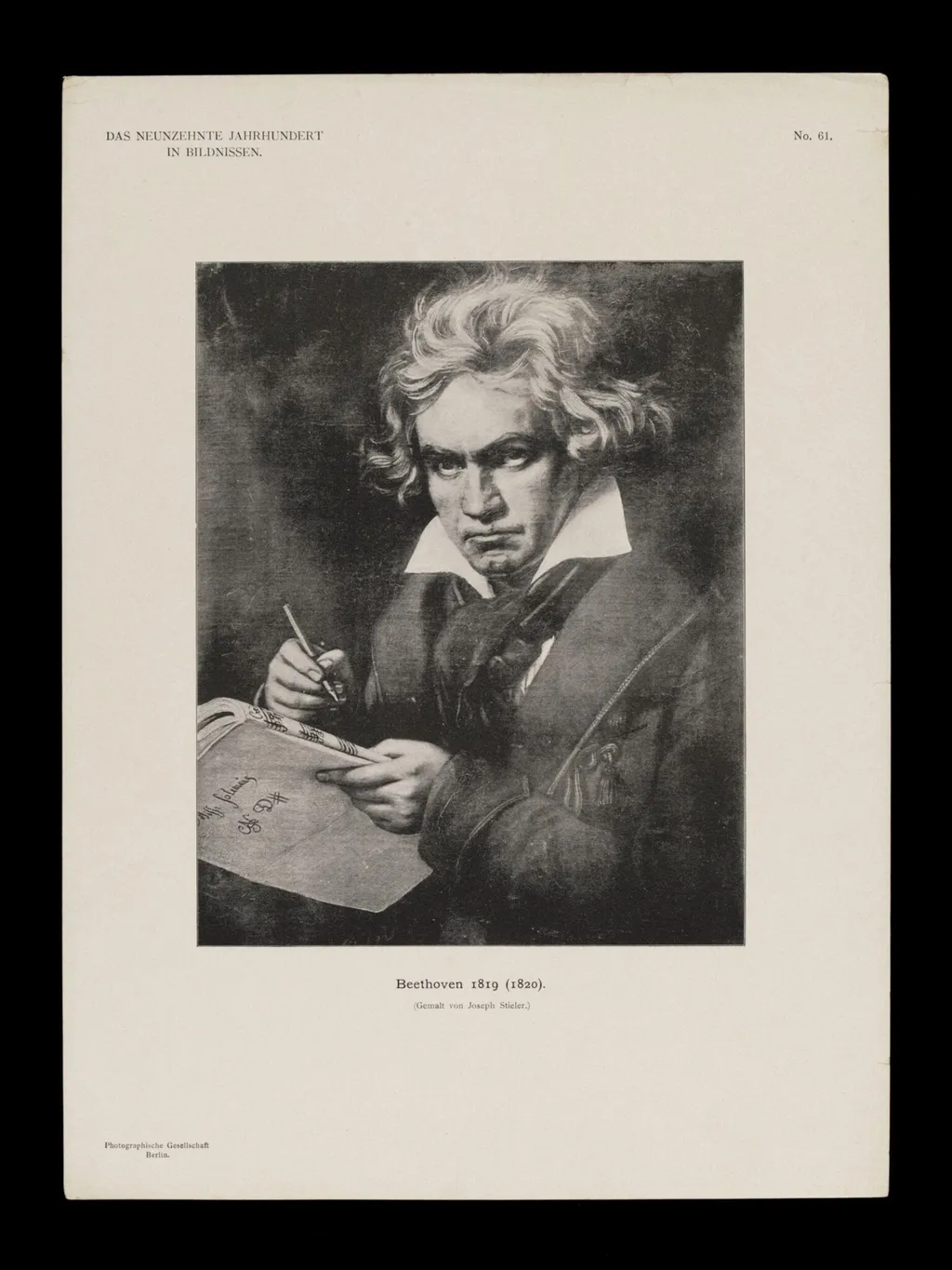 H Beard Print Collection, by Joseph Karl Stieler, 1850