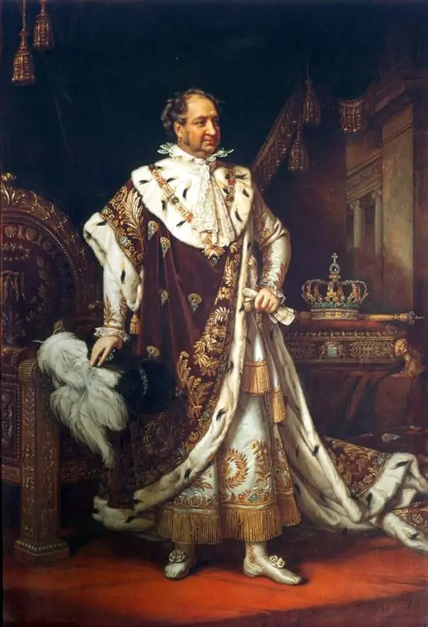 König Max I. Joseph im Krönungsornat, by Joseph Karl Stieler