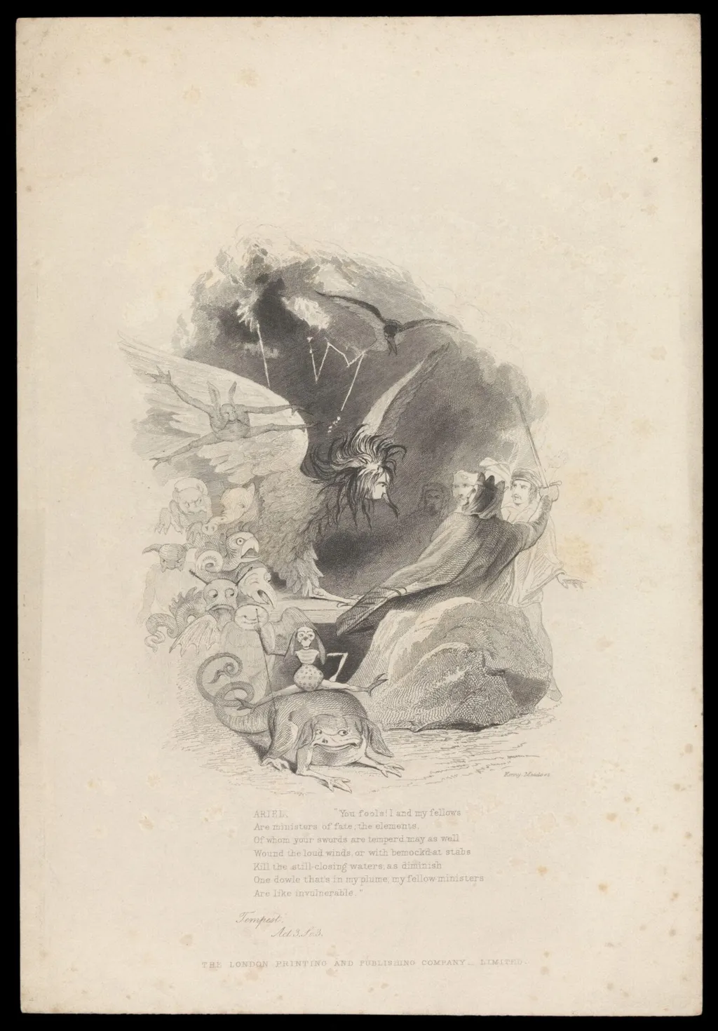 H Beard Print Collection, by Joseph Kenny Meadows, 1850