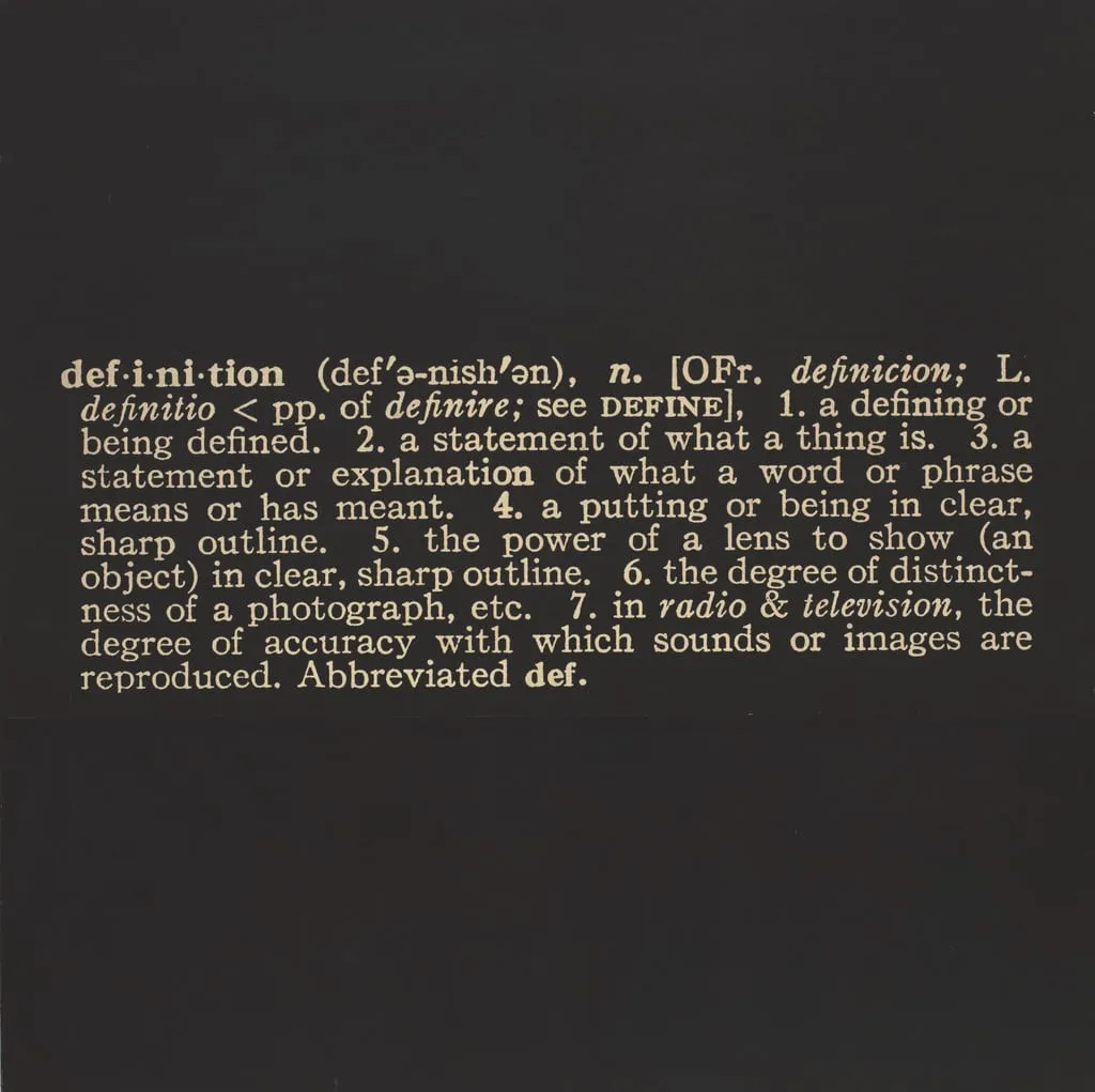 Untitled, by Joseph Kosuth, photographic, 1967